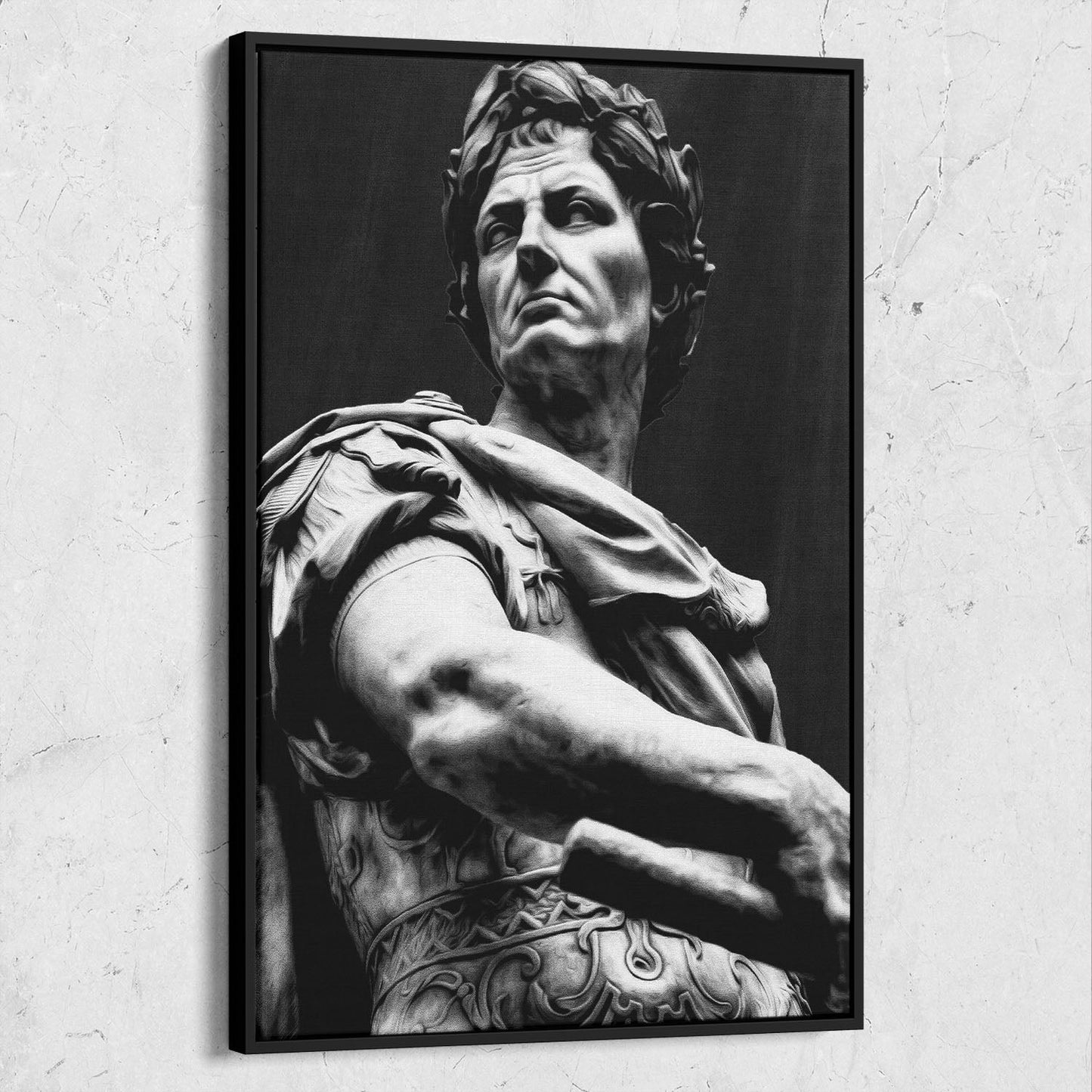 Julius Caesar Sculpture Black & White