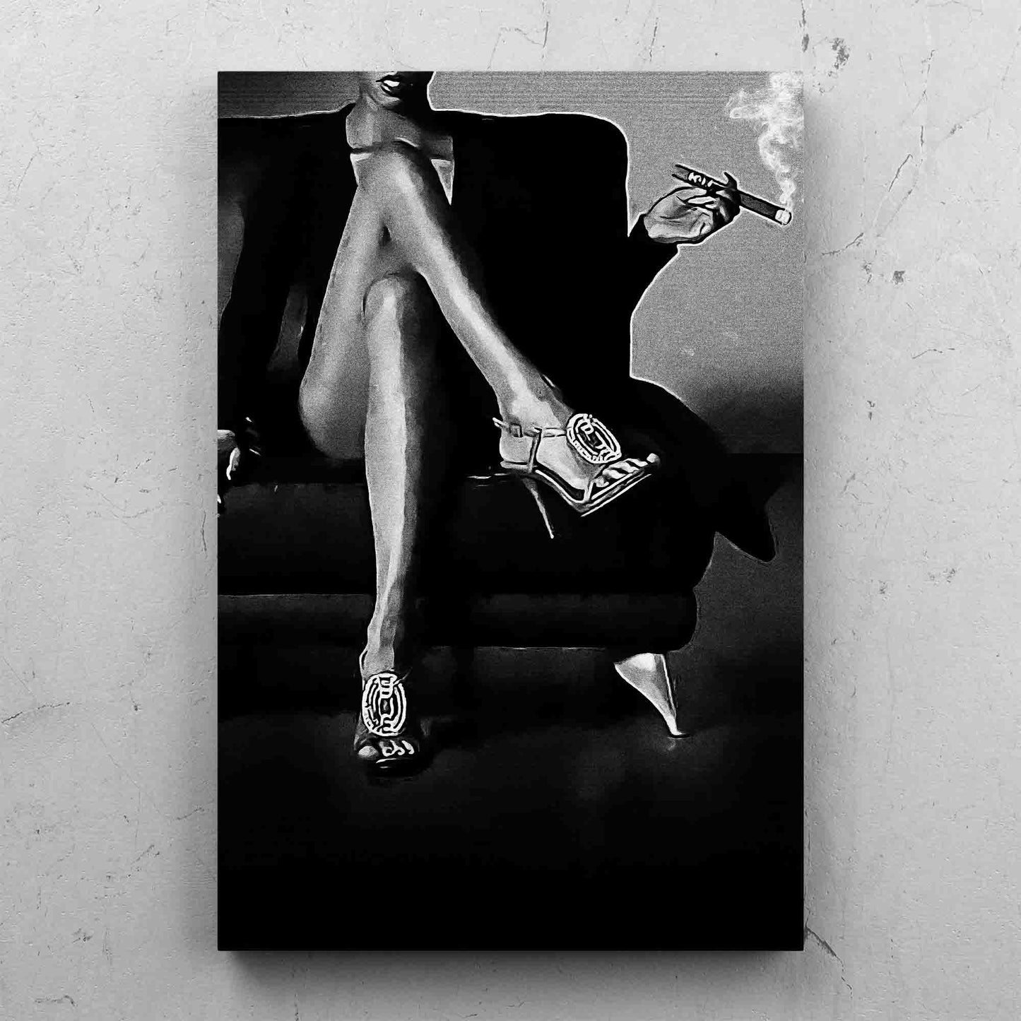 Cigar Beauty Crossing Legs