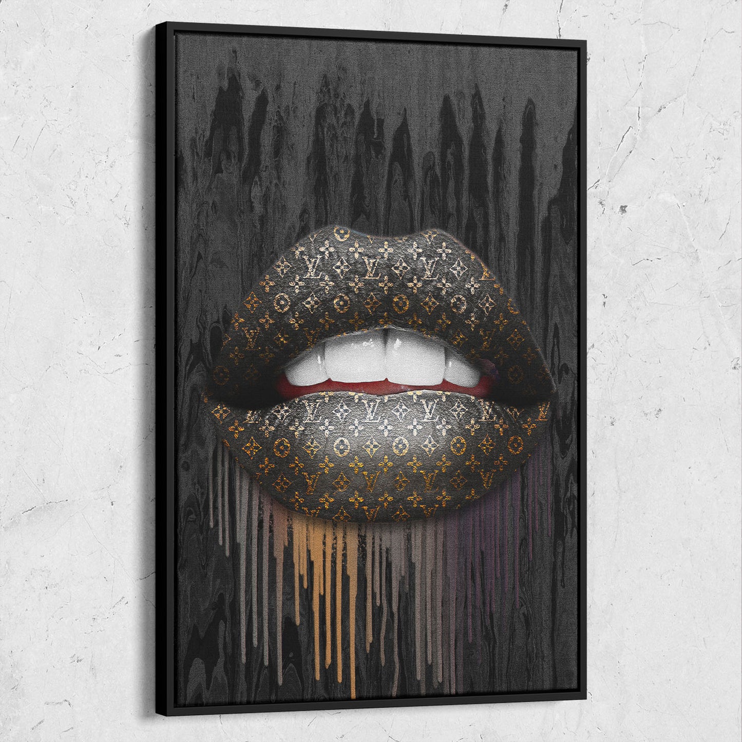 Louis LV Inspired Lips