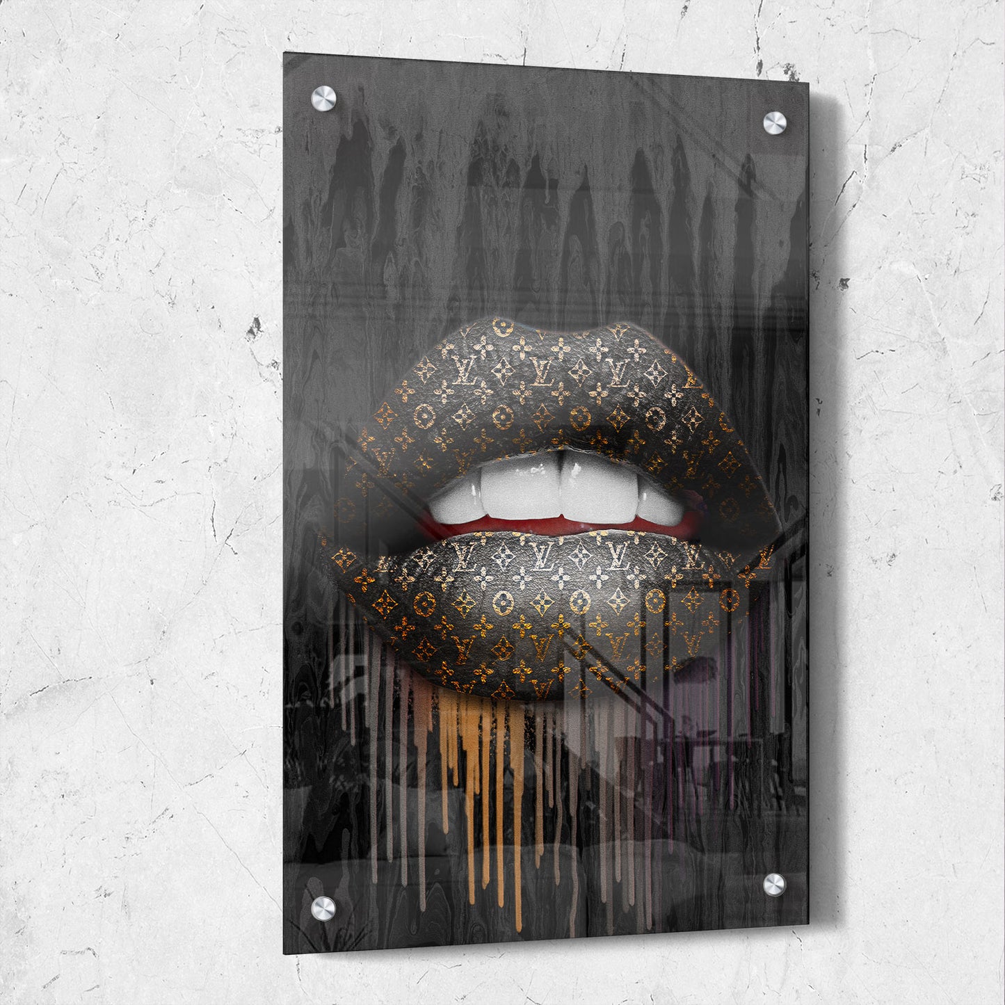 Louis LV Inspired Lips