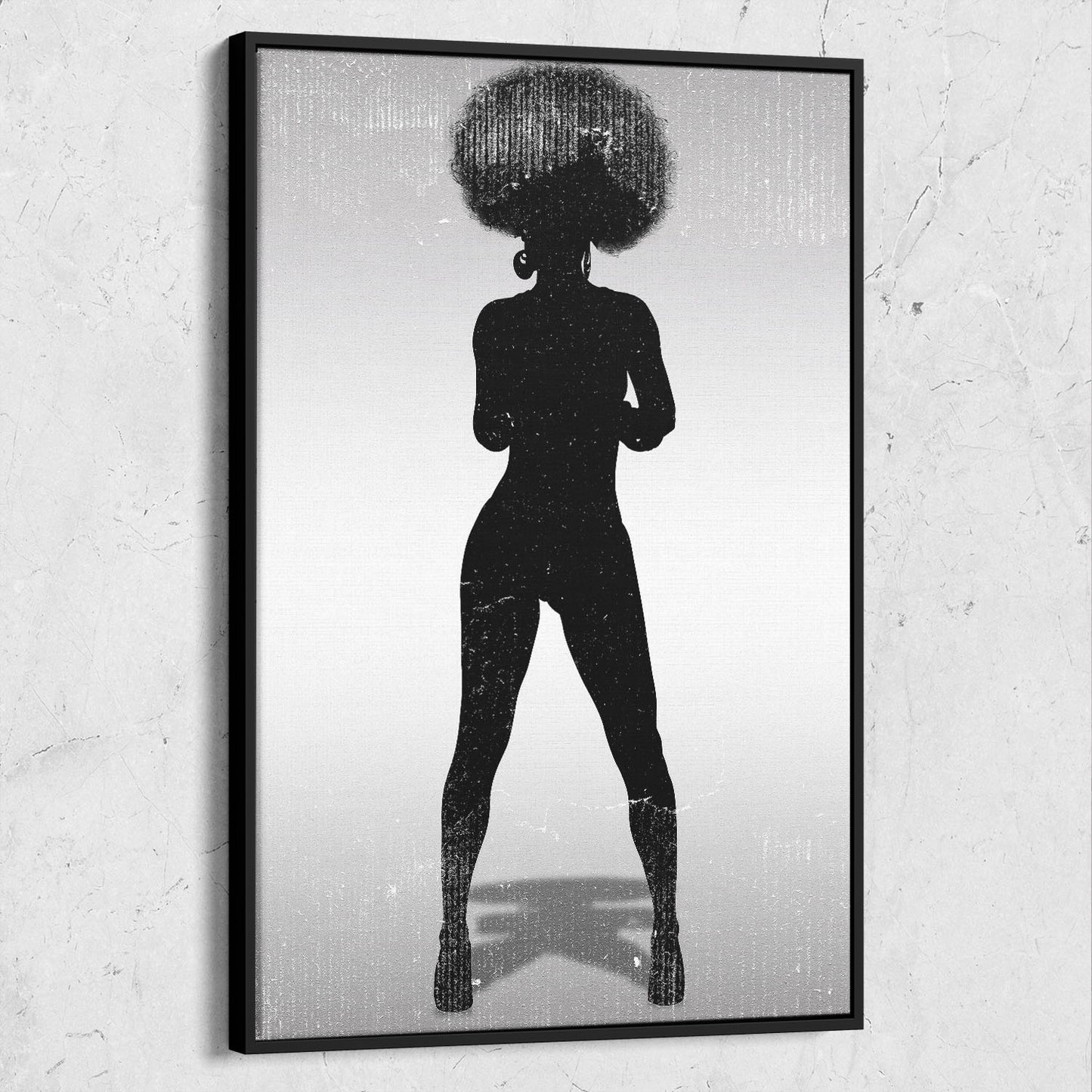 Black Beauty Afro Silhouette