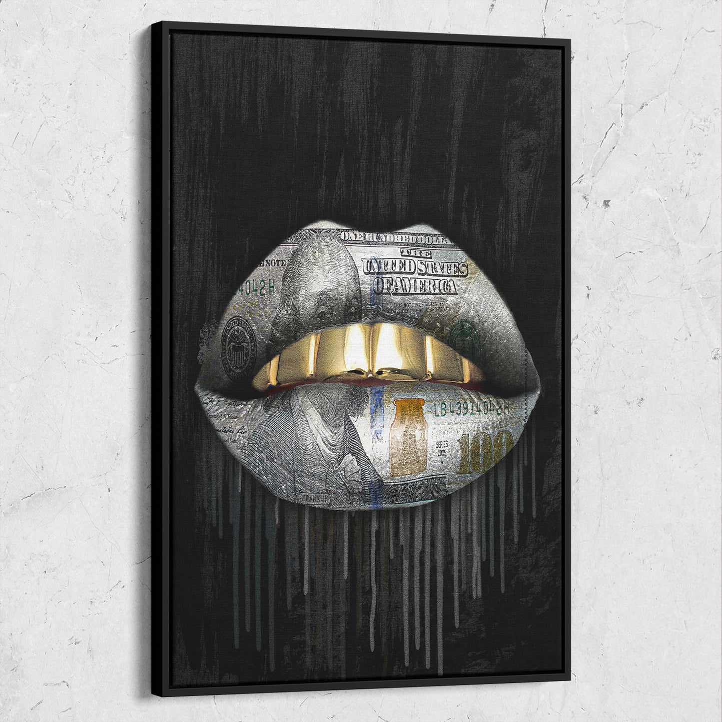 Gold Money Drip Lips
