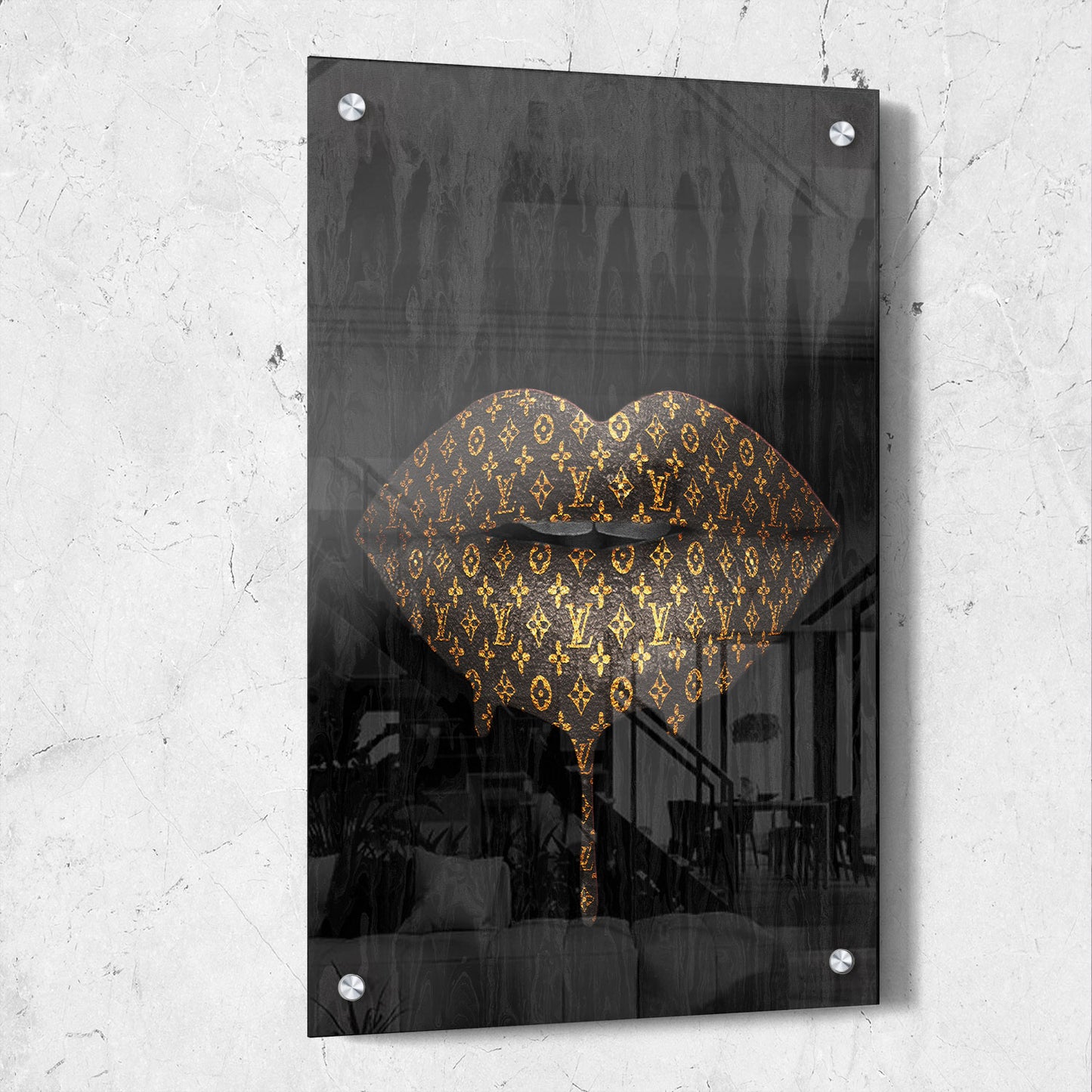 Louis LV Inspired Lips Drip