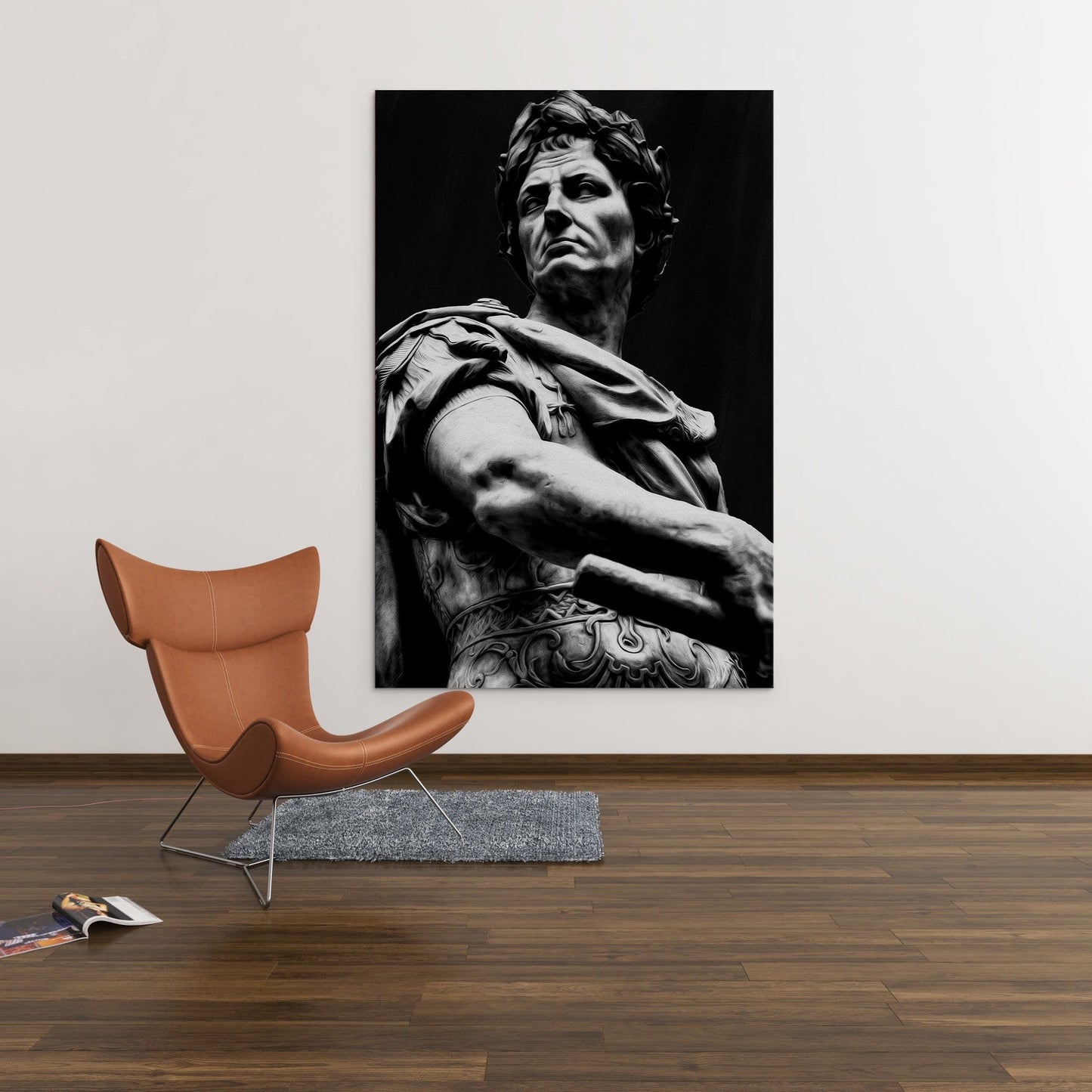 Julius Caesar Sculpture Black & White