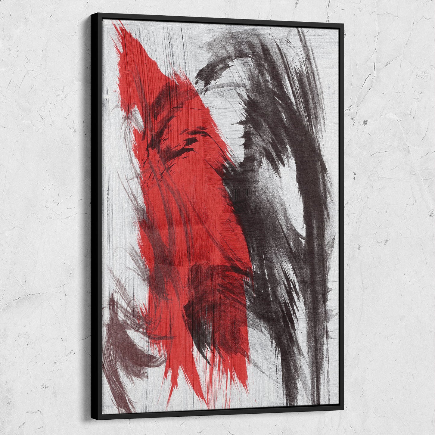 Red And Black Abstract