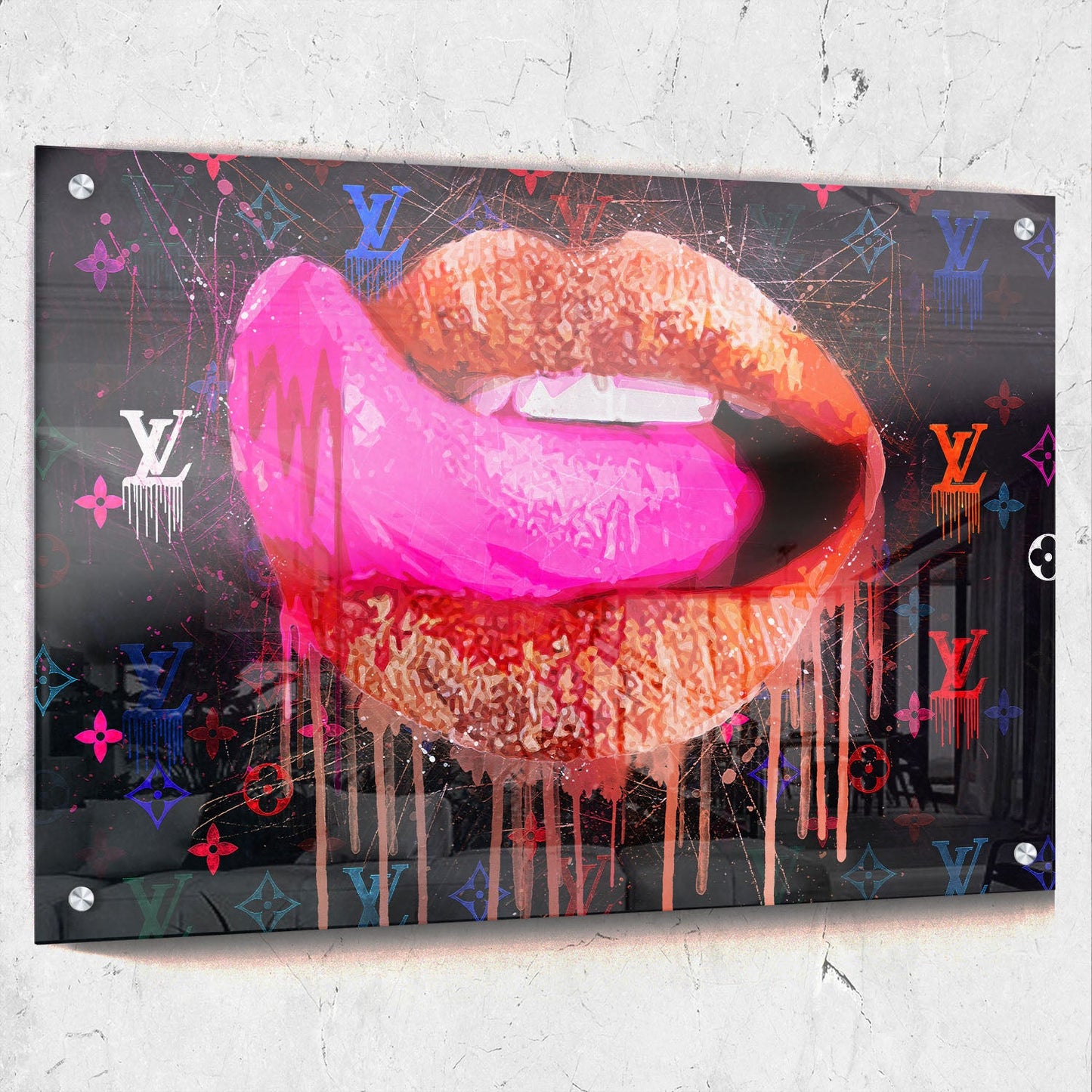 Lick My Lips Louis LV Inspired
