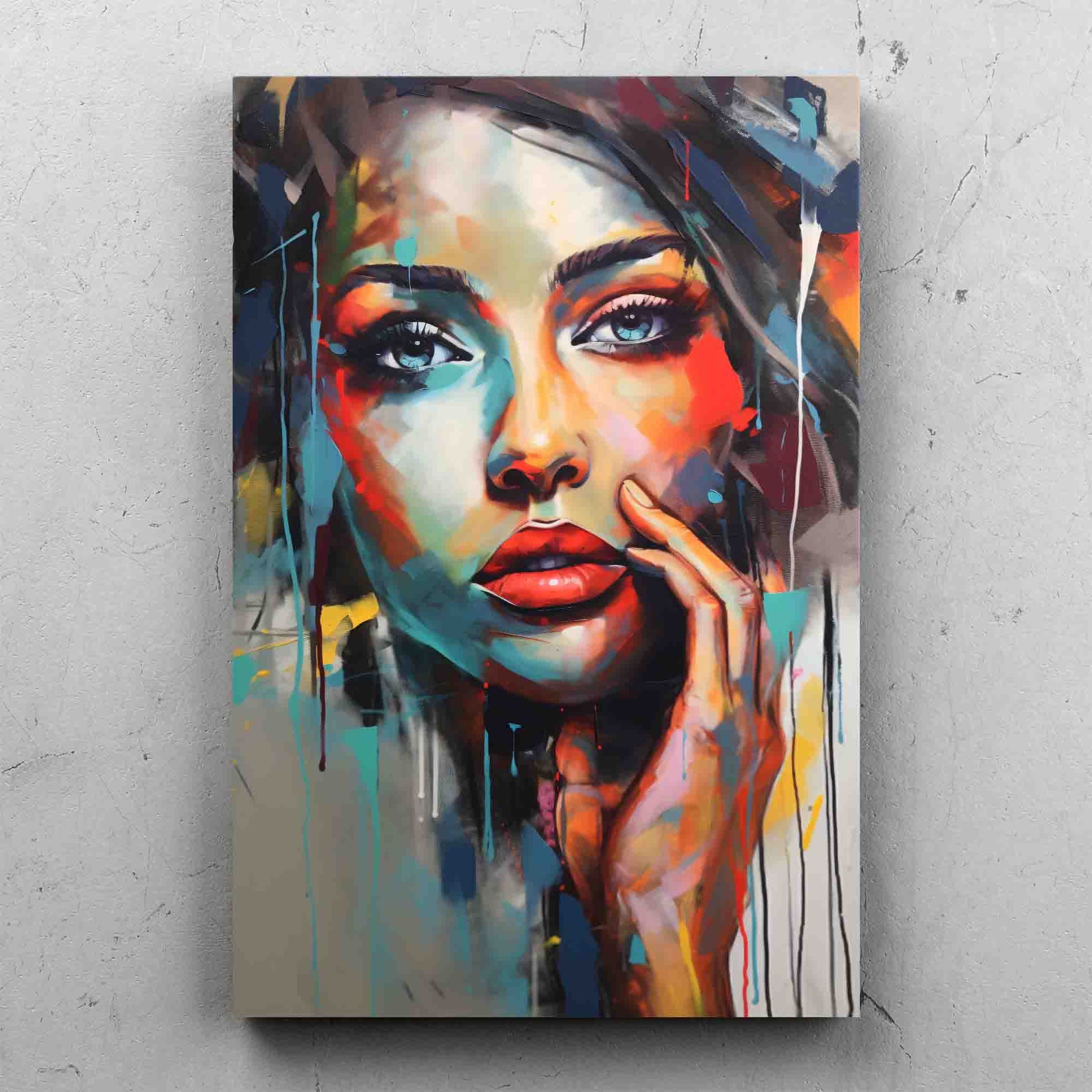 Abstract Beauty Paint Drip