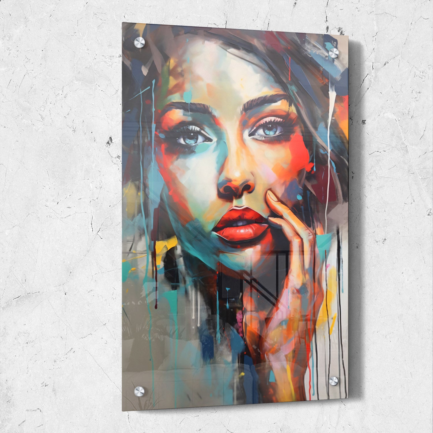 Abstract Beauty Paint Drip
