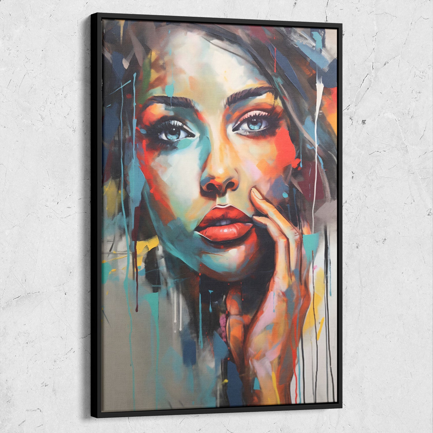 Abstract Beauty Paint Drip