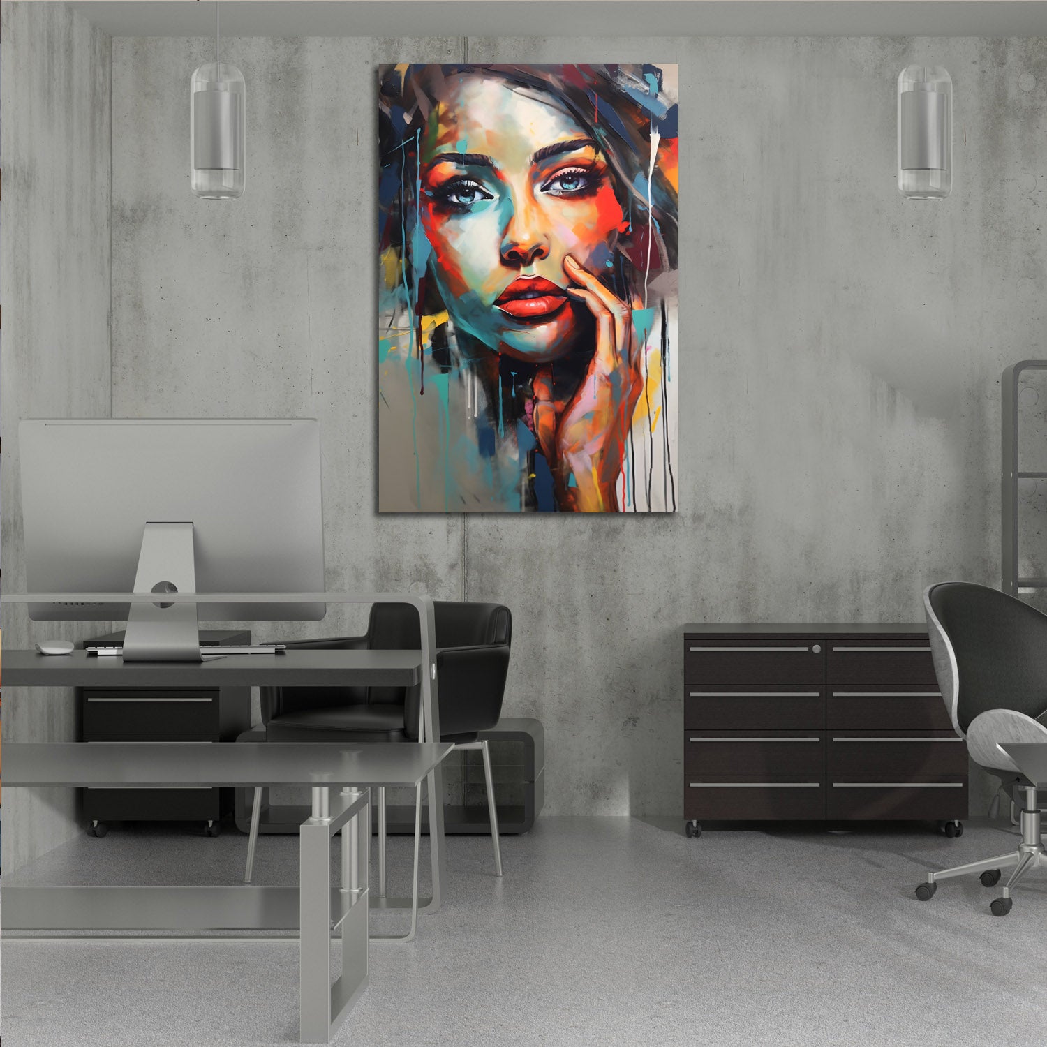 Abstract Beauty Paint Drip
