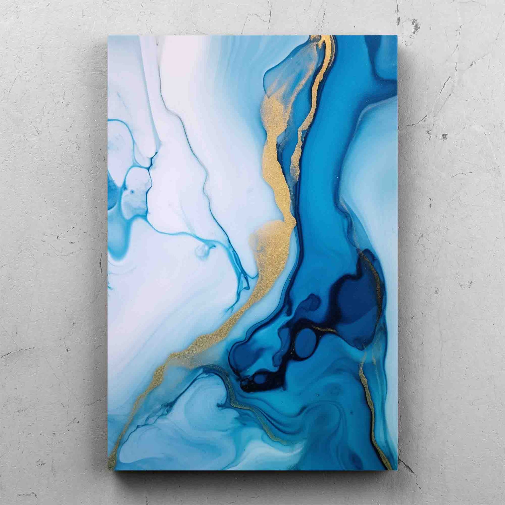Abstract Colorful Paint on White Surface