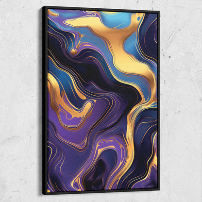 Abstract Liquid Gold Pattern