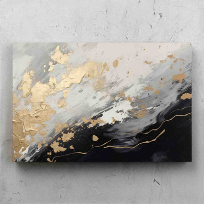 Abstract Textured Paint Splatter Art