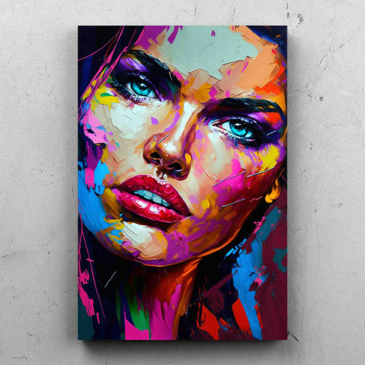 Adriana Lima Knife Painting
