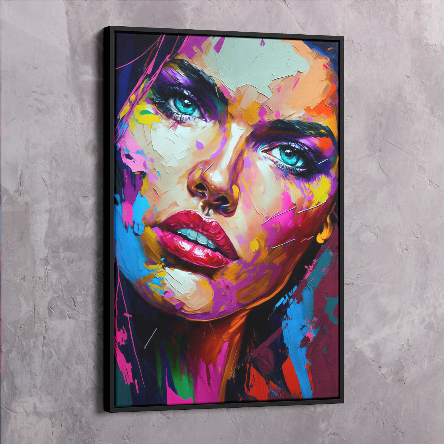 Adriana Lima Knife Painting