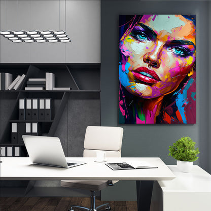 Adriana Lima Knife Painting
