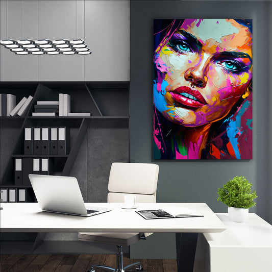 Adriana Lima Knife Painting
