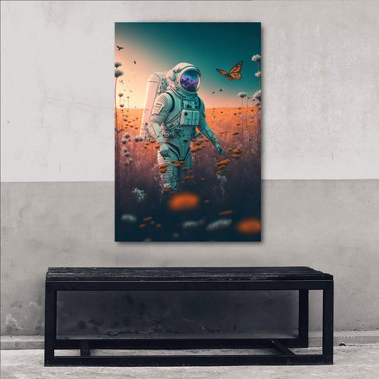 Astronaut Butterfly Chase