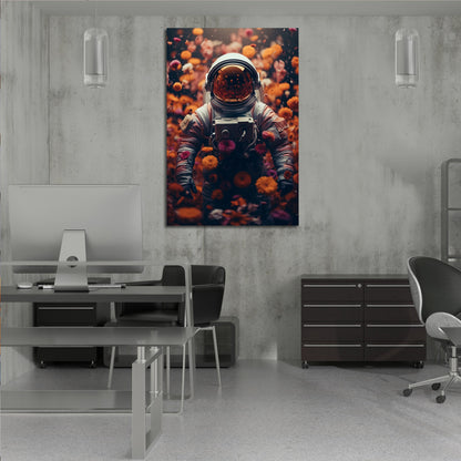 Astronaut Surrounded by Butterflys