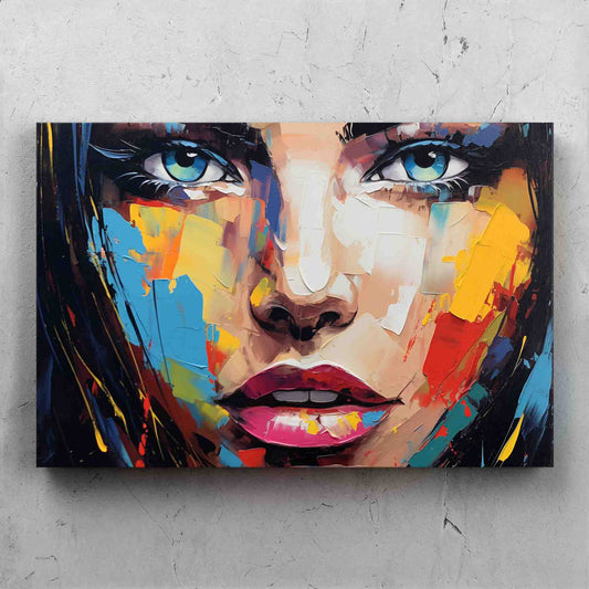 Beauty Face Pallet Knife Painting