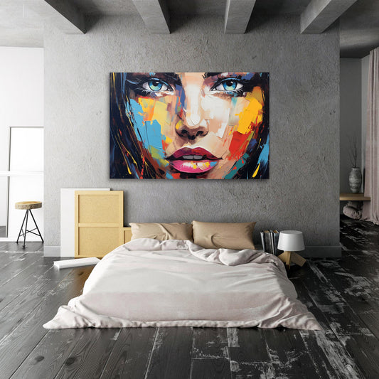 Beauty Face Pallet Knife Painting