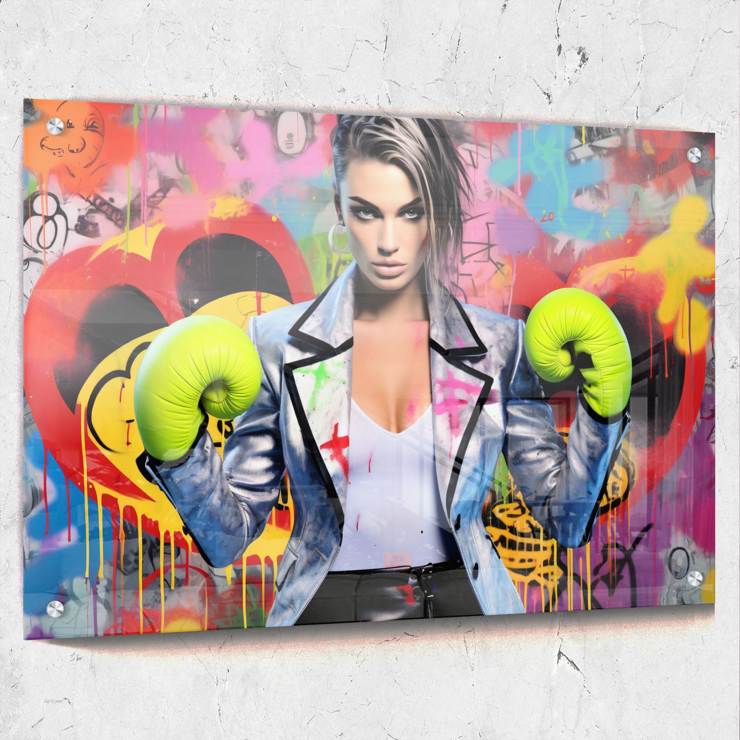 Boxing Beauty Graffiti Pop Art
