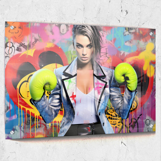 Boxing Beauty Graffiti Pop Art
