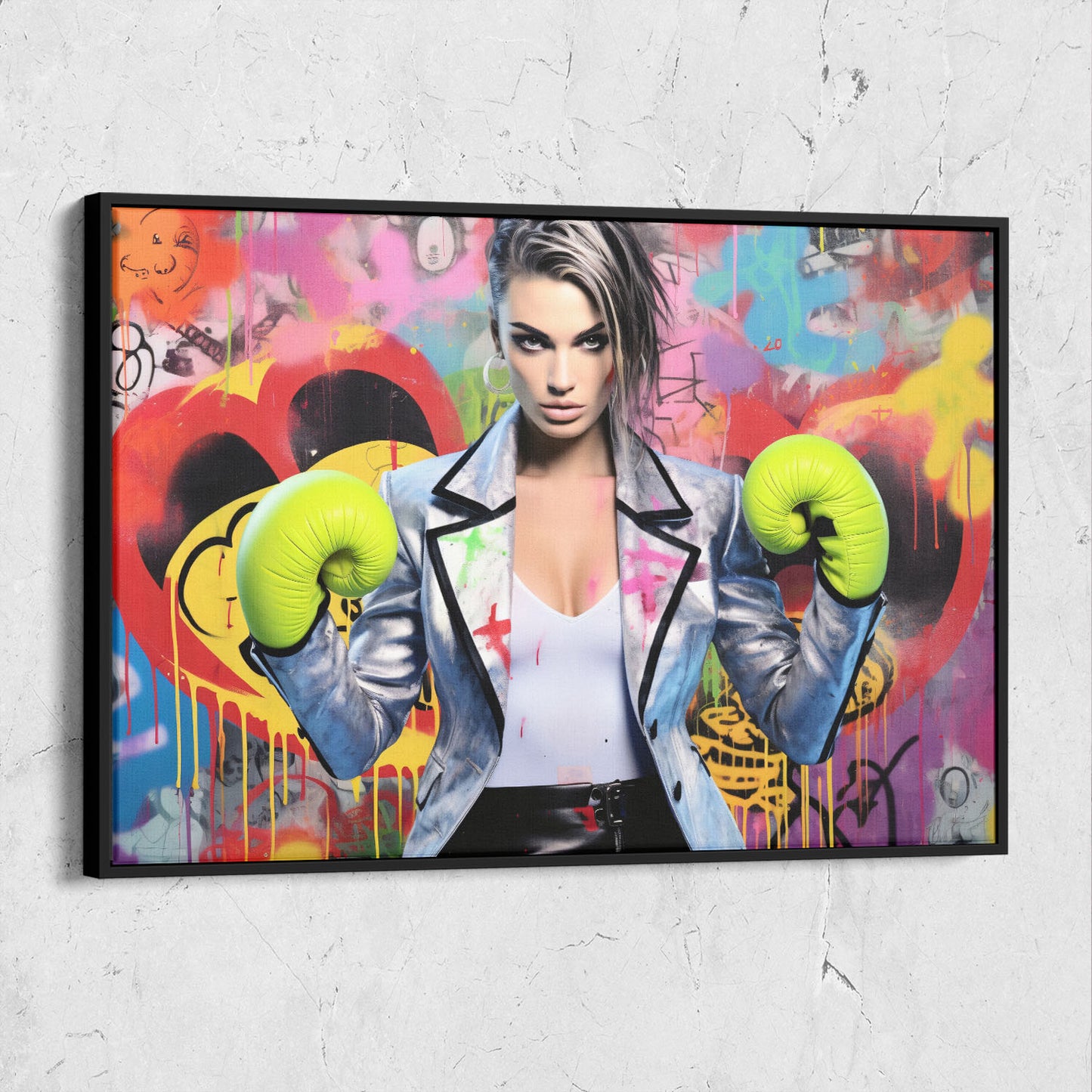 Boxing Beauty Graffiti Pop Art