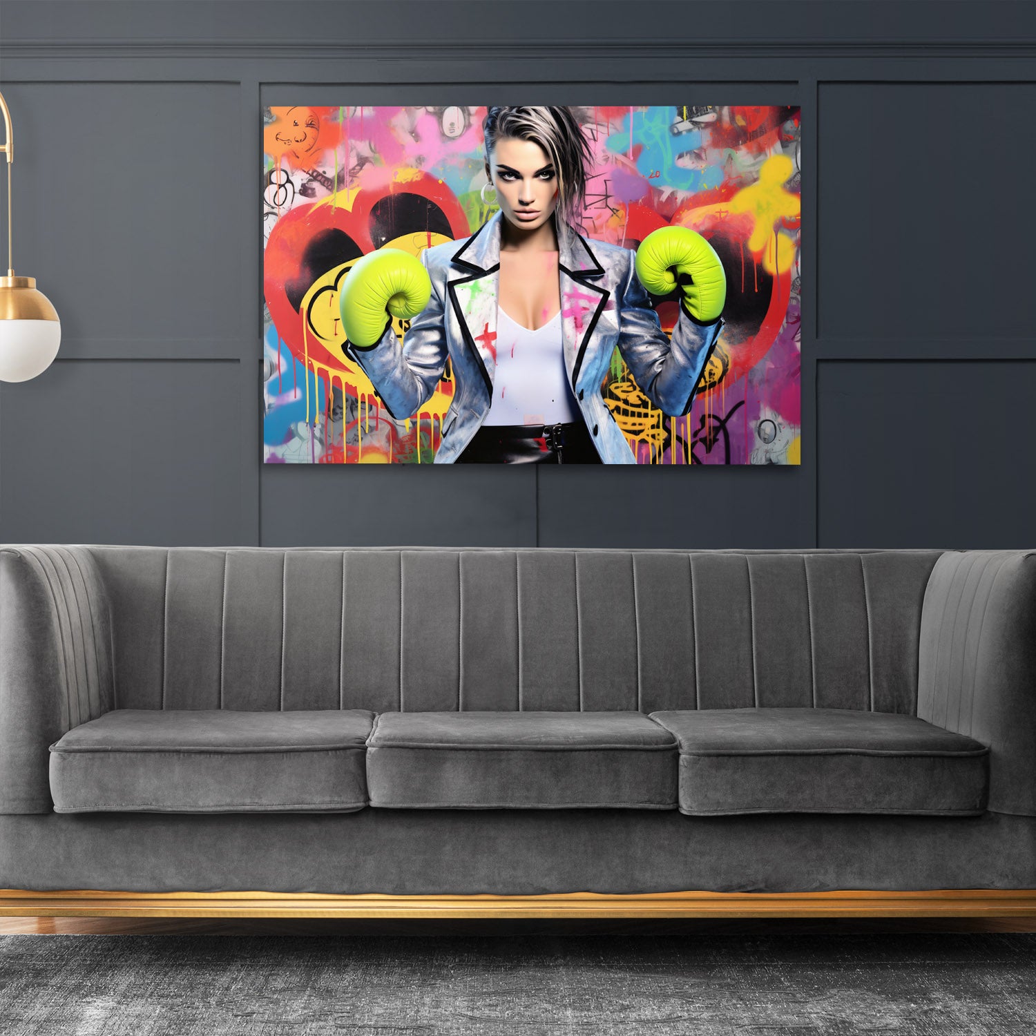 Boxing Beauty Graffiti Pop Art