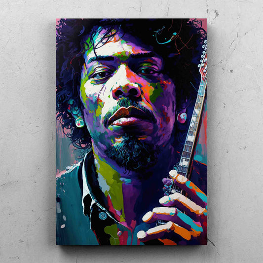 Jimi Hendrix Guitar Paint