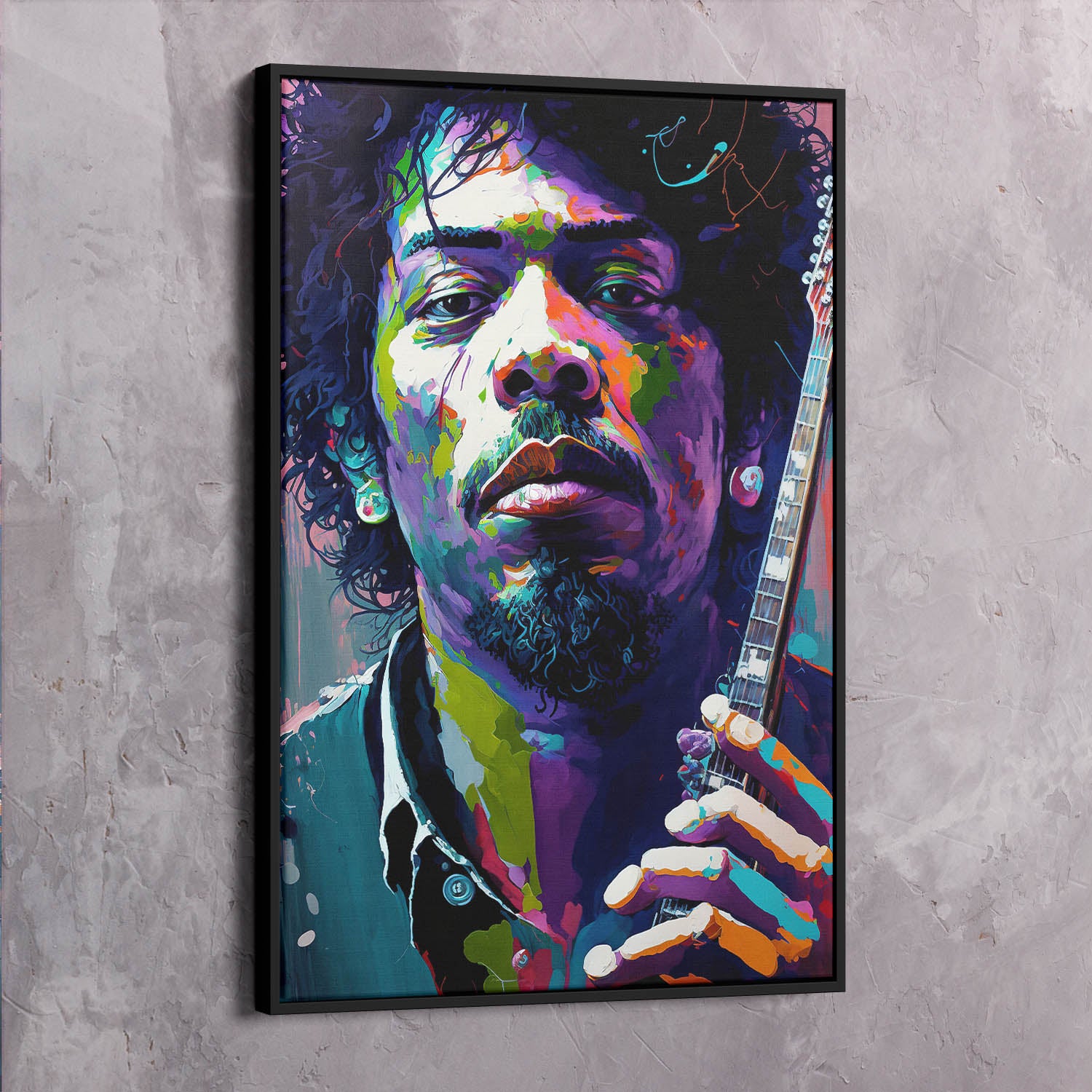 Jimi Hendrix Guitar Paint