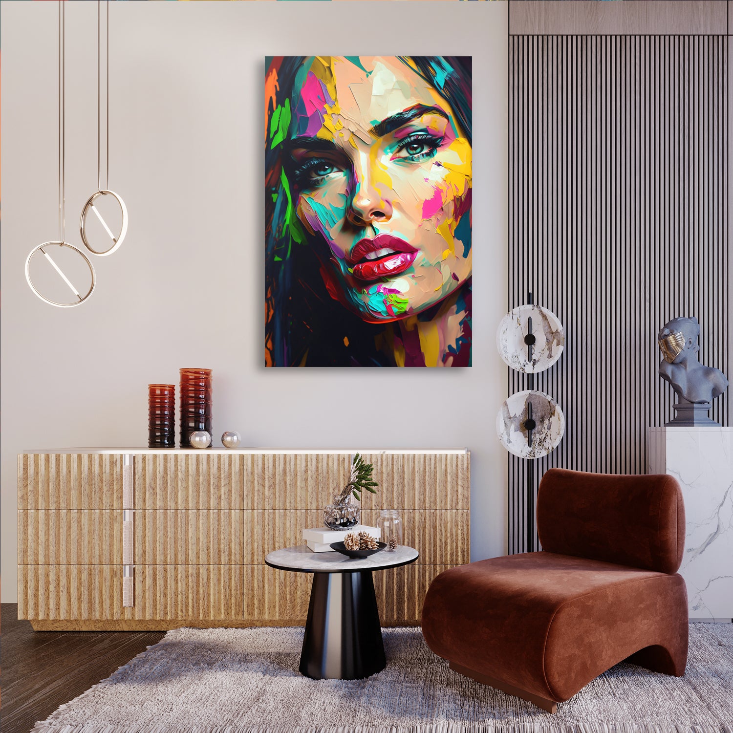 Megan Fox Knife Paint