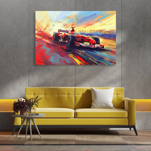 Abstract F1 Race Art