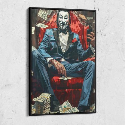 Anonymous Mask Money Digital Art