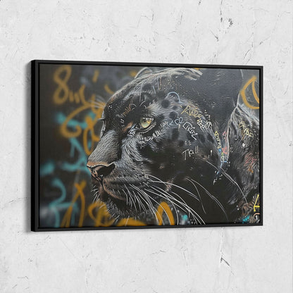 Black Panther Street Art Painting