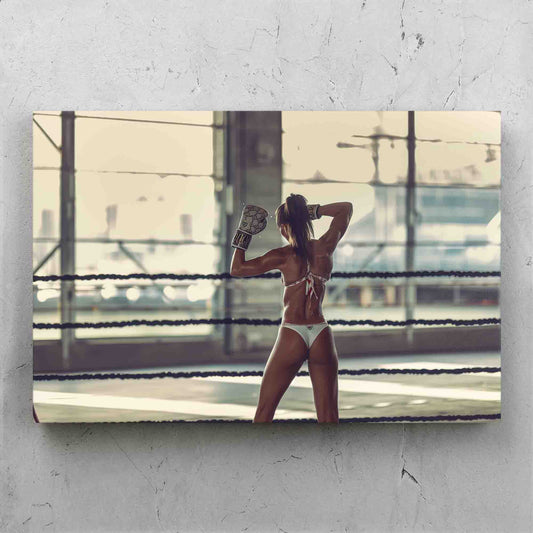 Boxing Woman Art