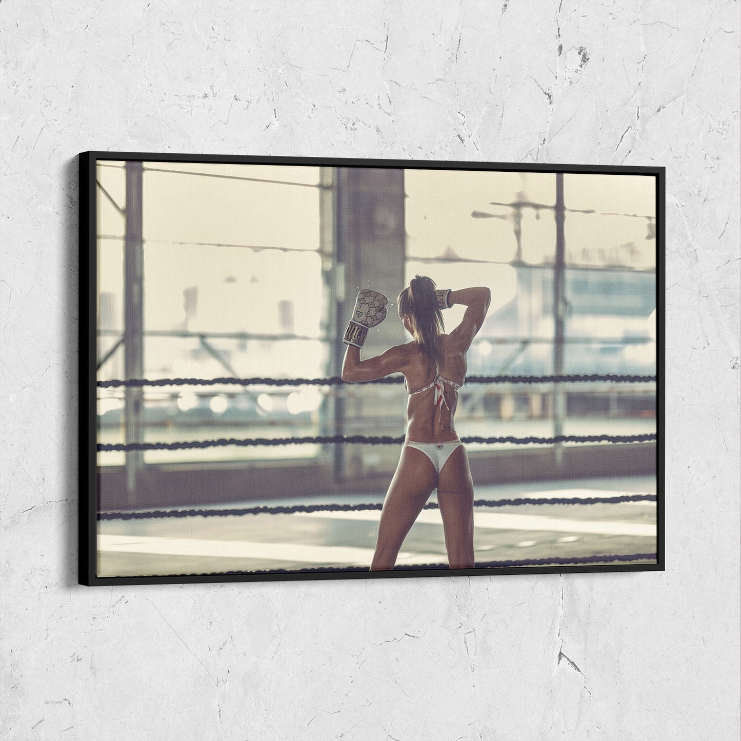 Boxing Woman Art