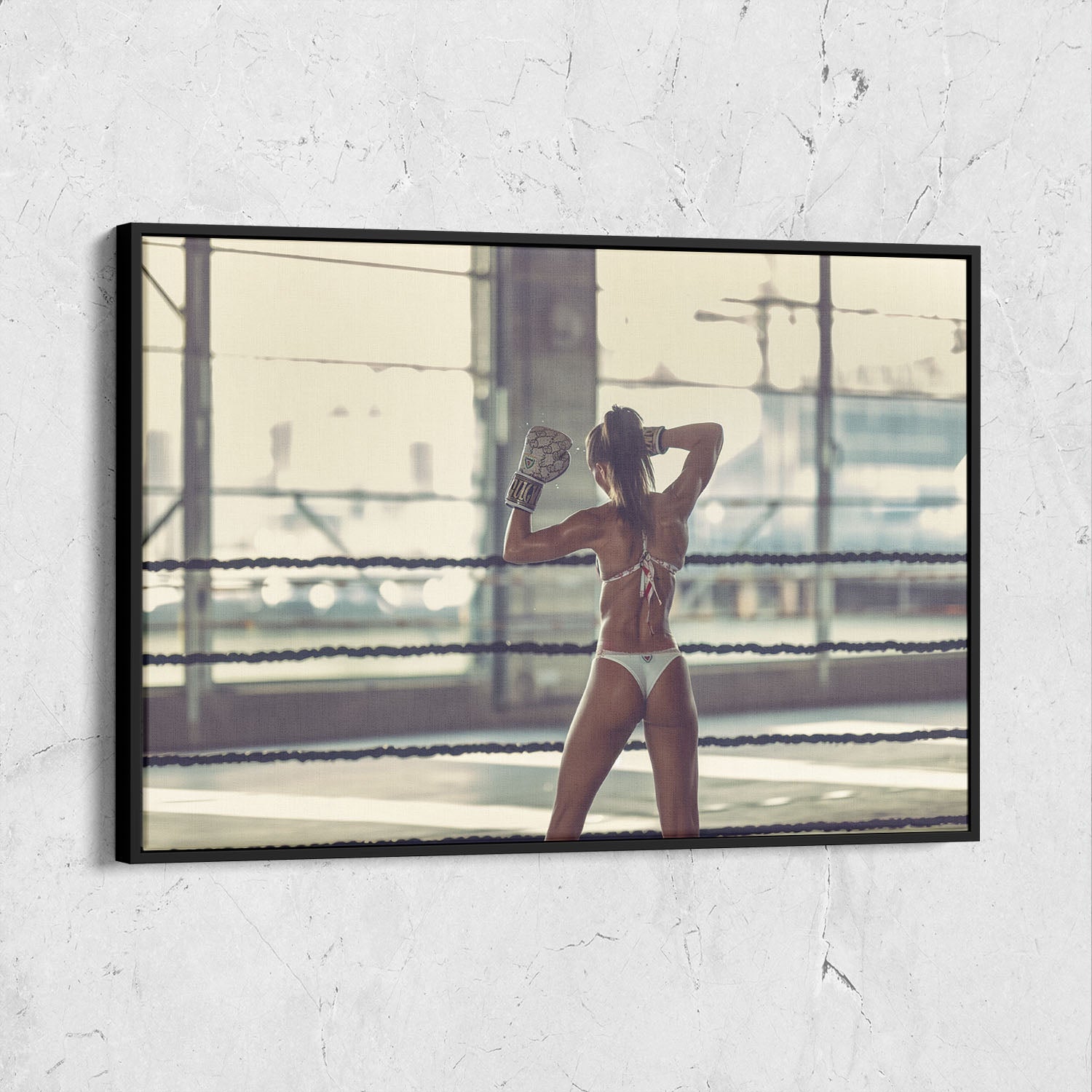 Boxing Woman Art