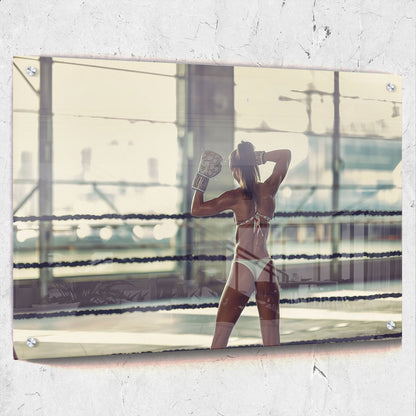 Boxing Woman Art