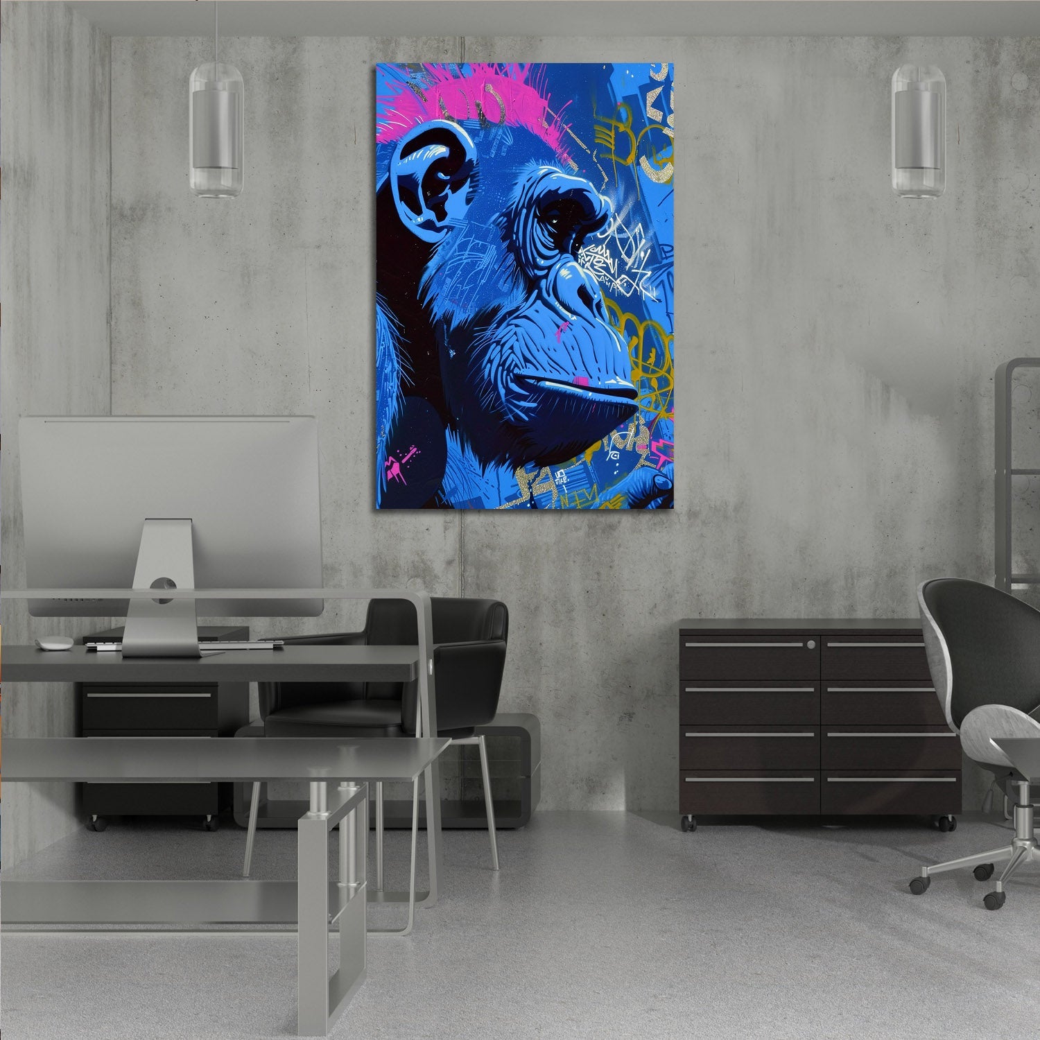 Chimpanzee Pop Art Painting