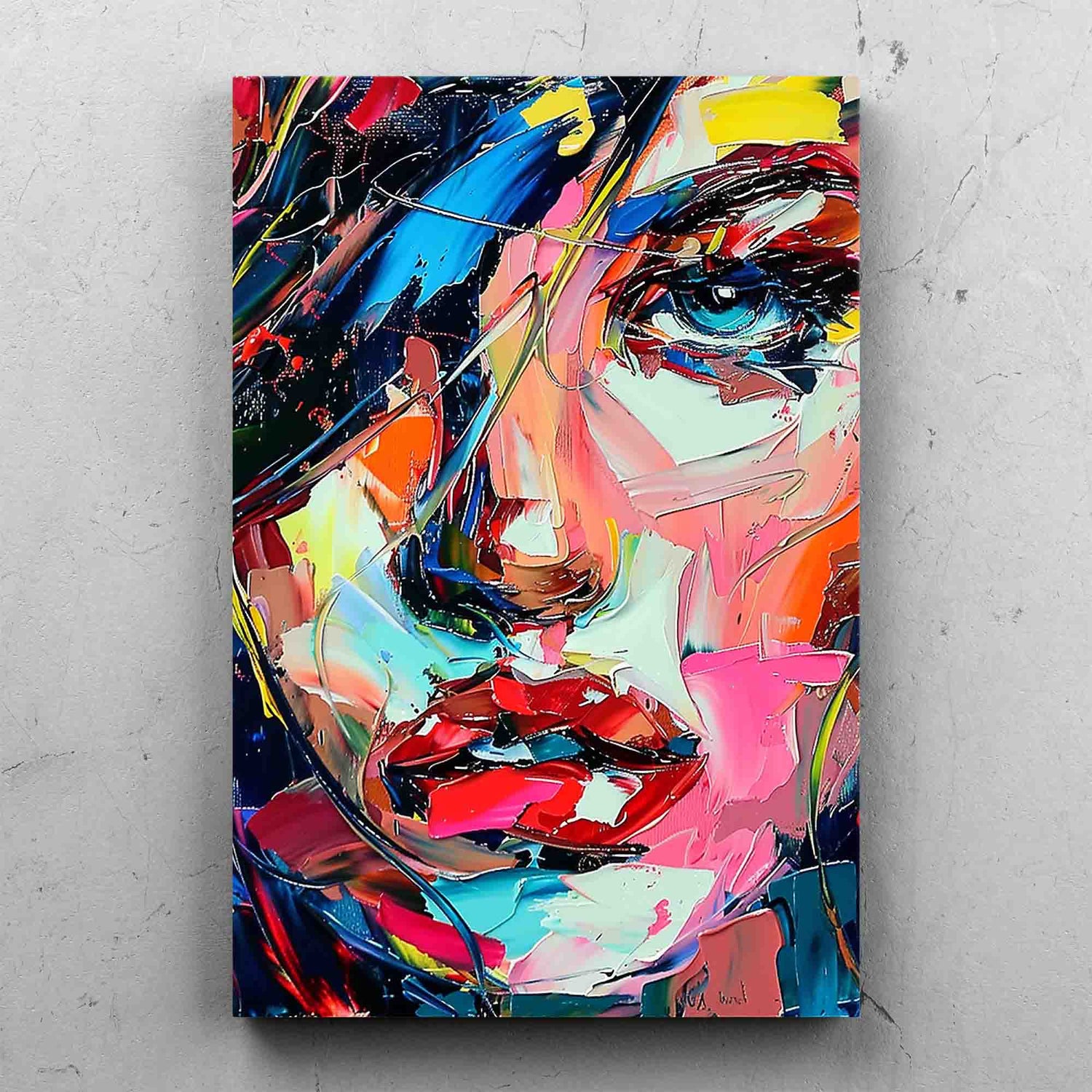 Colorful Abstract Woman Painting