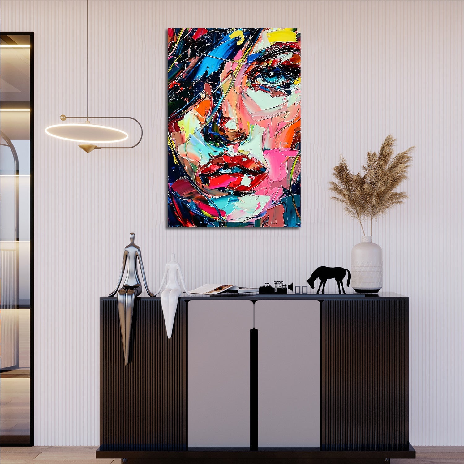 Colorful Abstract Woman Painting