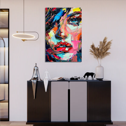 Colorful Abstract Woman Painting