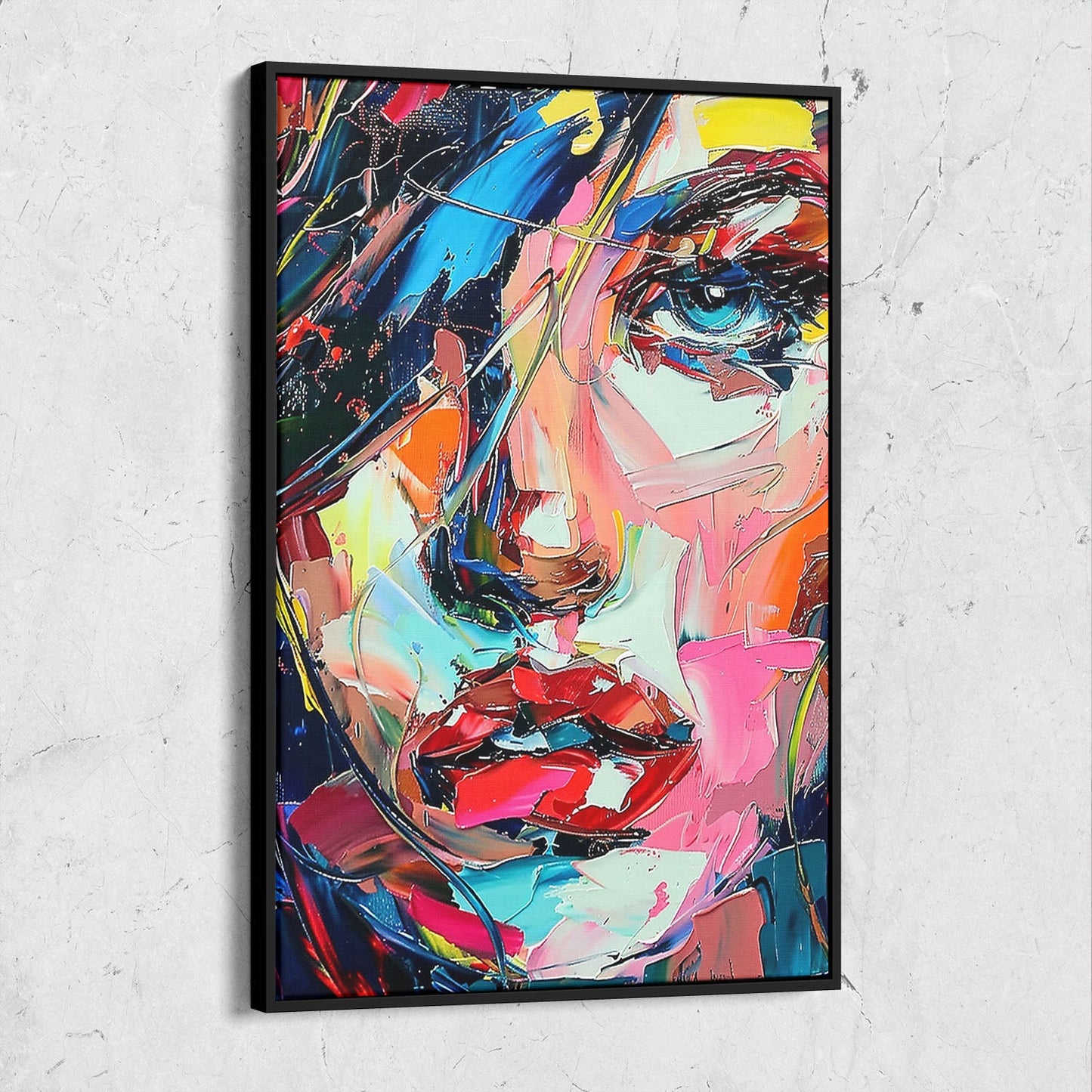 Colorful Abstract Woman Painting