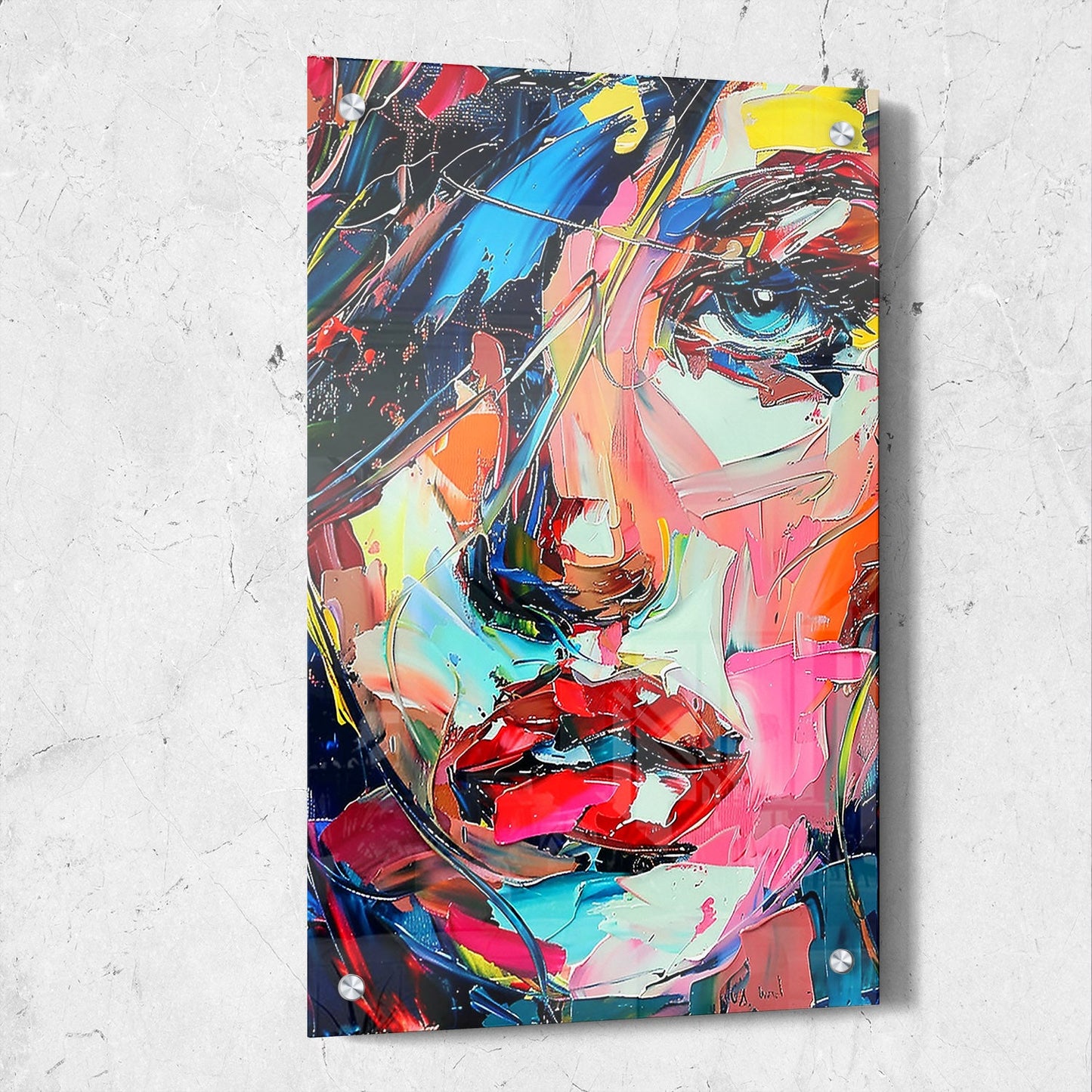 Colorful Abstract Woman Painting