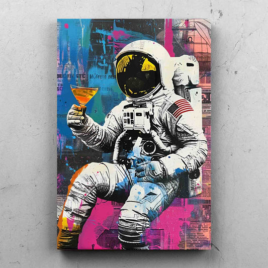 Colorful Astronaut Pop Art