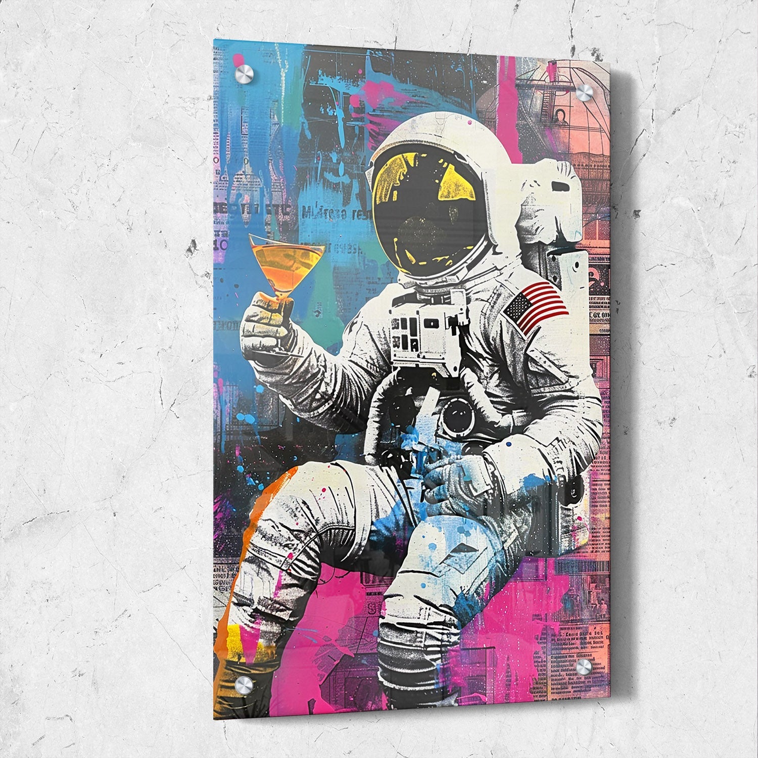 Colorful Astronaut Pop Art