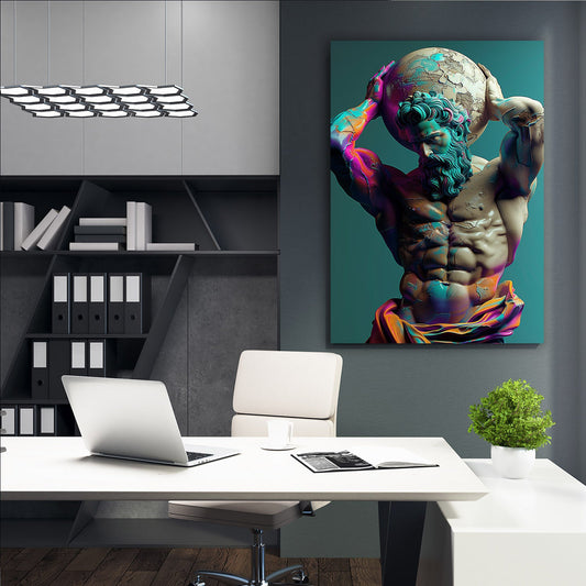 Colorful Atlas Digital Sculpture