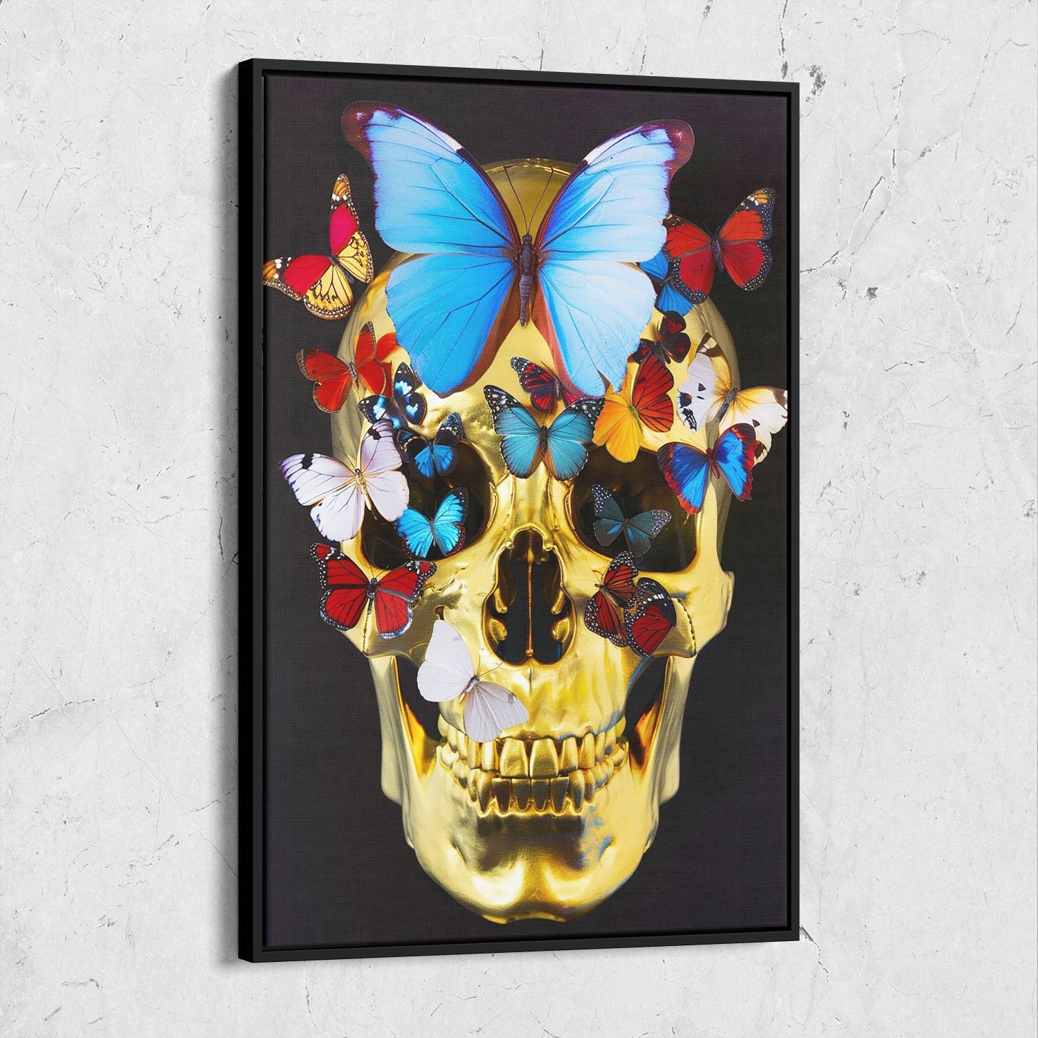 Colorful Golden Skull Butterflies