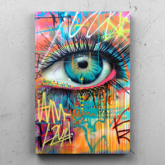 Colorful Graffiti Eye Painting